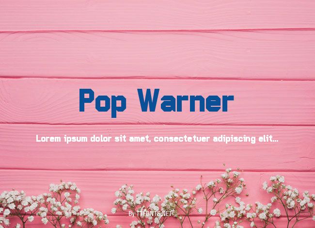 Pop Warner example